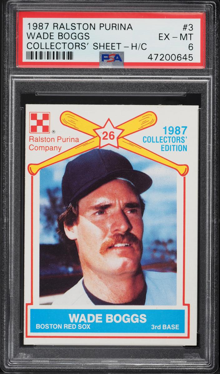 1987 Ralston Purina Baseball Wade Boggs #3