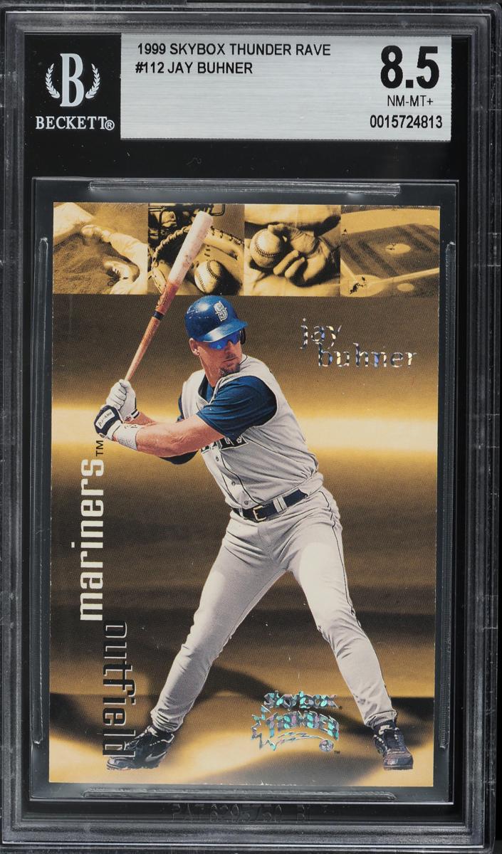 1999 Skybox Thunder Baseball Rave Jay Buhner #112 BGS 8.5