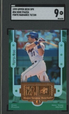 1999 SPx Baseball Finite Radiance Mike Piazza #54