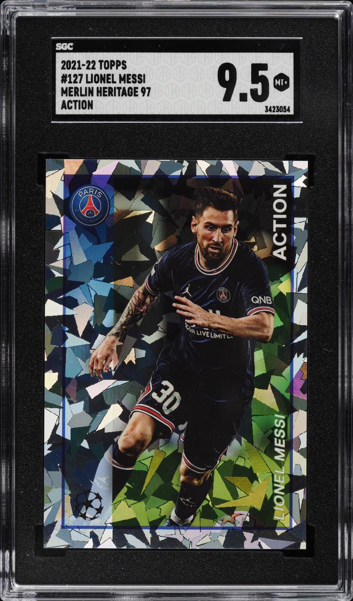 2021 Topps Merlin Heritage 97 Lionel Messi #127 card