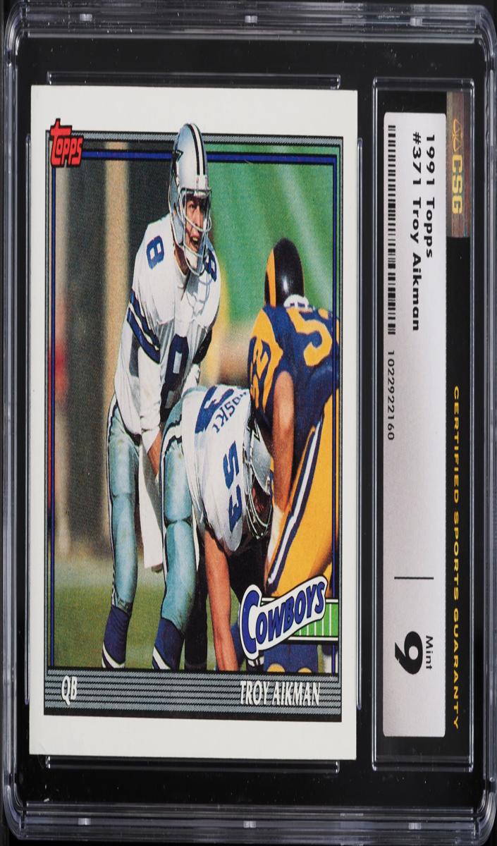 Troy Aikman 1991 Topps Football