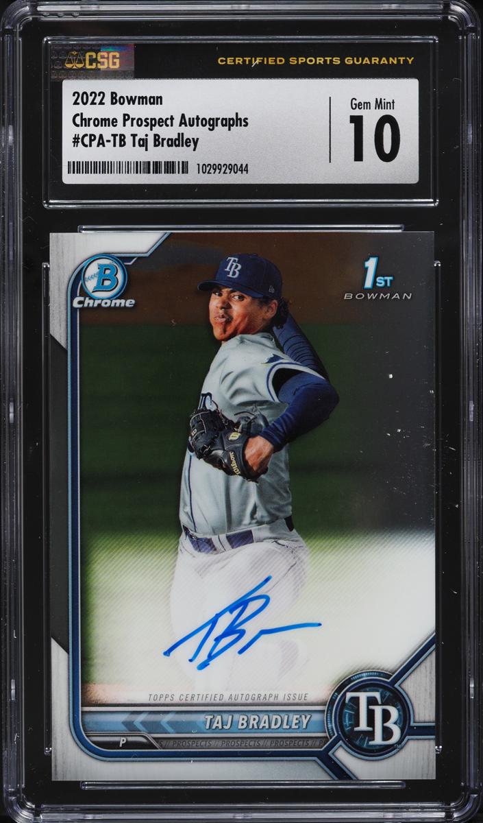 Taj Bradley - 2022 Bowman Chrome Prospects Baseball