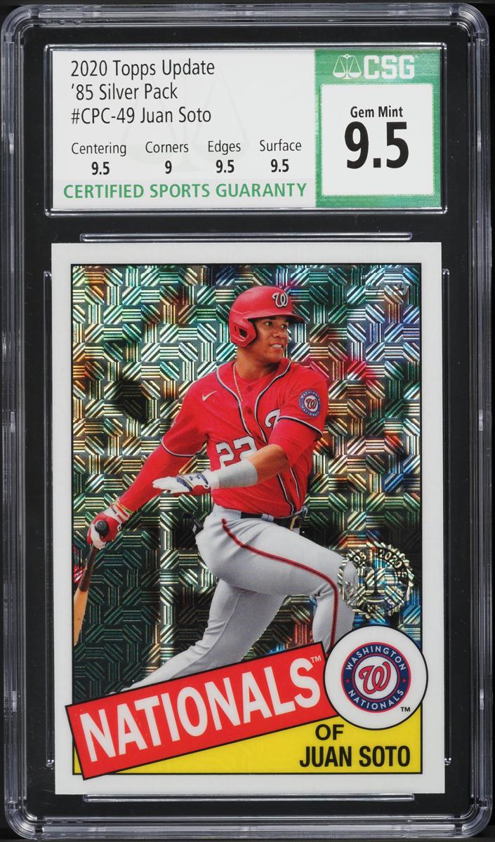 2020 Topps Update Baseball Juan Soto #85TB-46 PSA 10