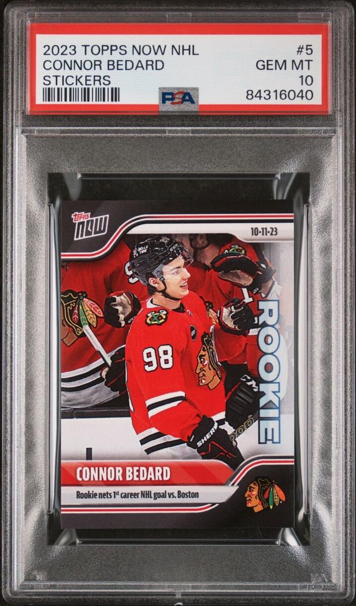 Connor Bedard 2023 Topps Now NHL Stickers Hockey