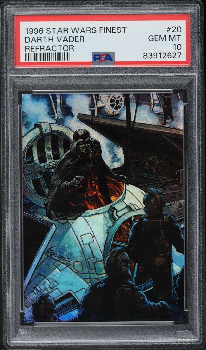 1996 Topps Finest Star Wars Darth Vader [Refractor] #20 card