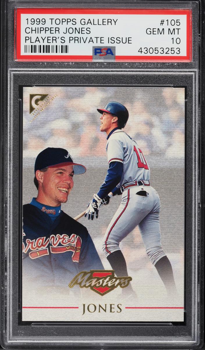 1999 Topps Gallery Baseball Player's Private Issue Chipper Jones #105 PSA 10
