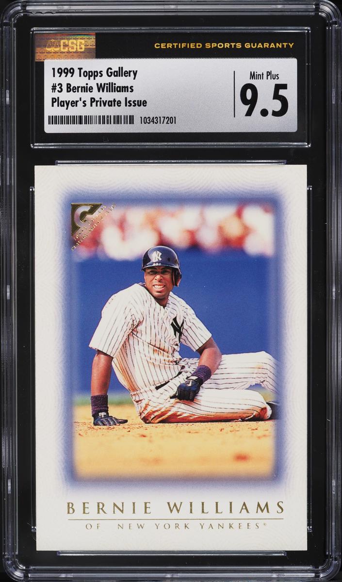 1999 Topps Gallery Baseball Player's Private Issue Bernie Williams #3
