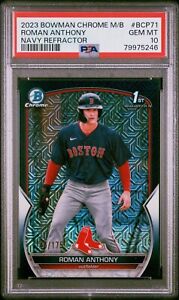 2023 Bowman Chrome Mega Box Baseball Navy Roman Anthony #BCP-71 PSA 10