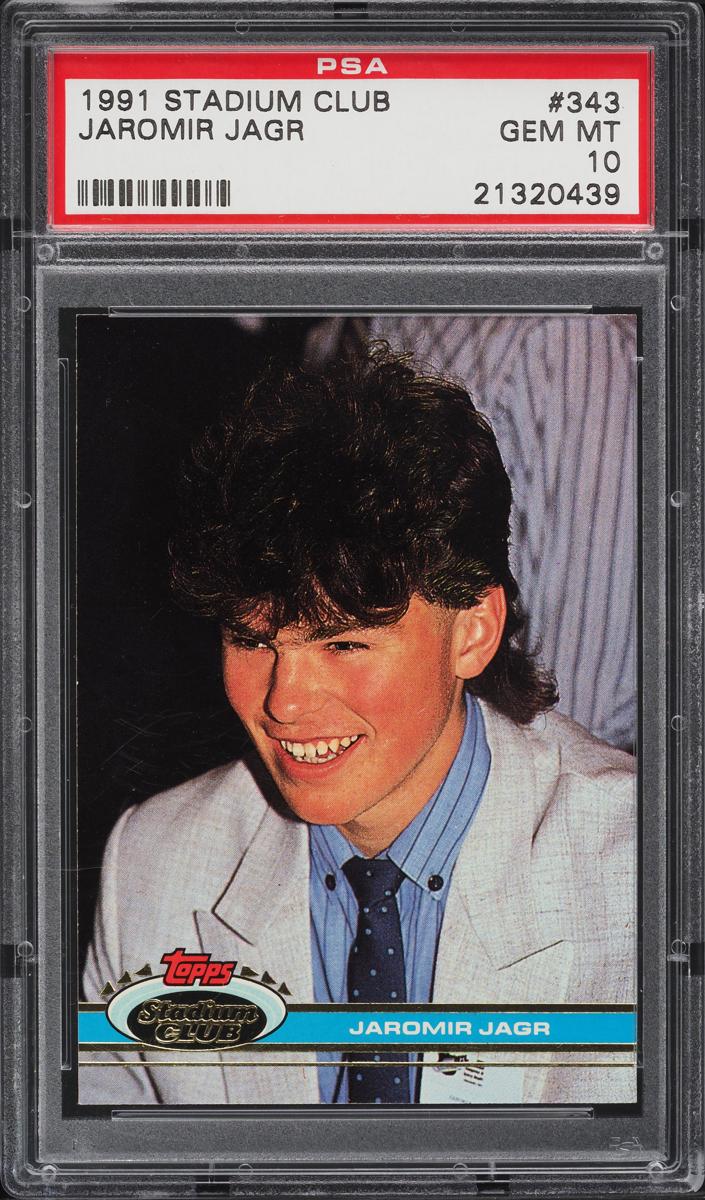 Jaromir Jagr 1991 Topps Stadium Club Hockey