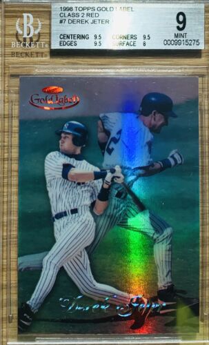 1999 Topps Gold Label Baseball Class 2 Red Derek Jeter #22 PSA 9