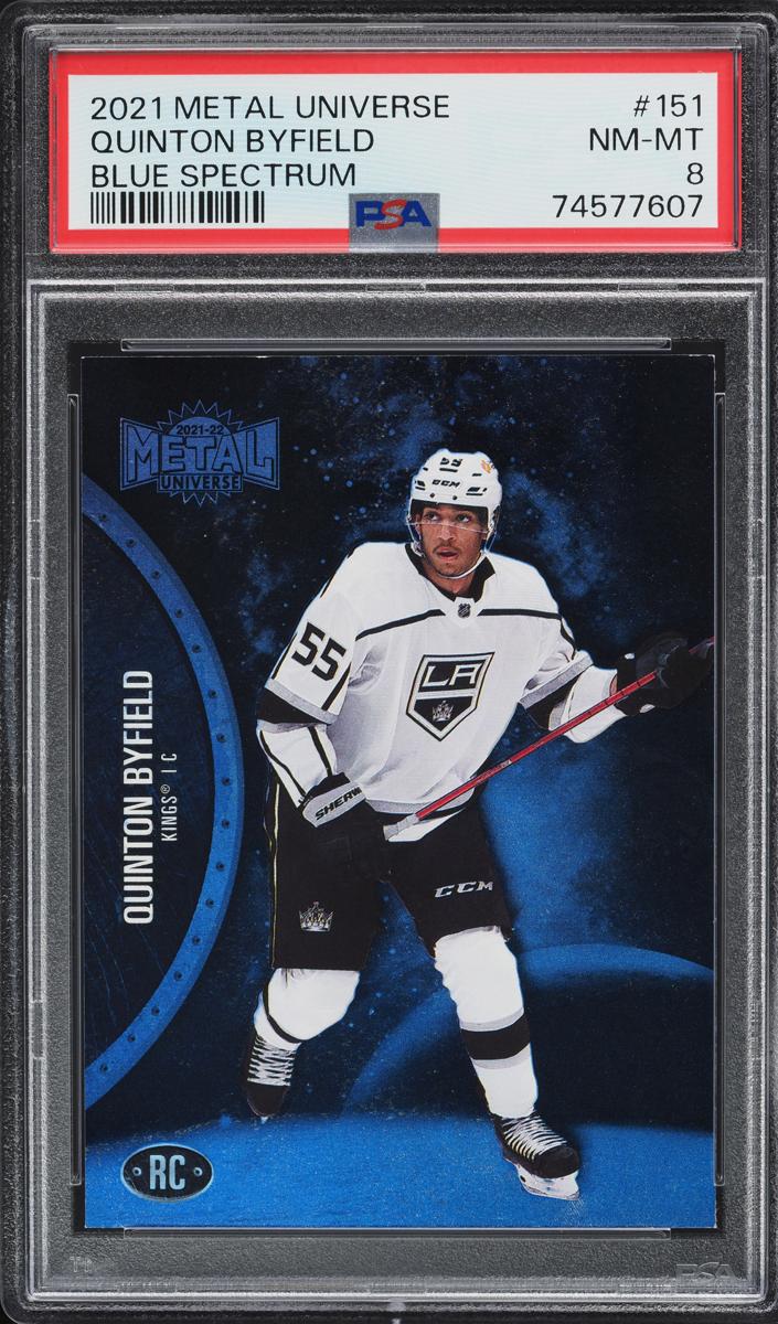 2021 Skybox Metal Universe Quinton Byfield [Blue Spectrum] #151 card