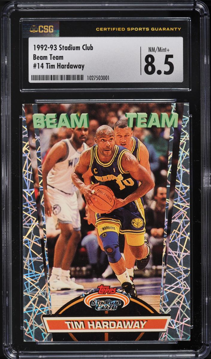 Tim Hardaway 1992 Topps Stadium Club Beam Team Basketball