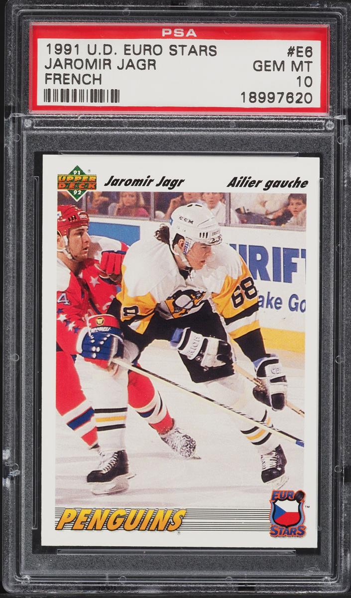 Jaromir Jagr 1991 Upper Deck Euro-Stars Hockey French