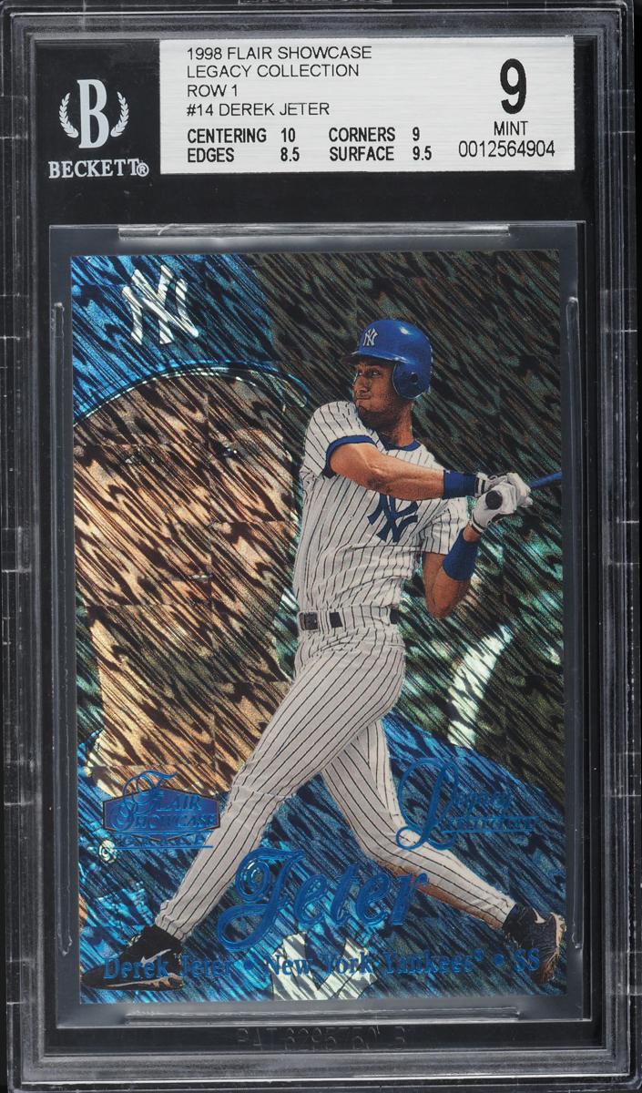 1998 Flair Showcase Baseball Row 1 Derek Jeter #14 BGS 8.5