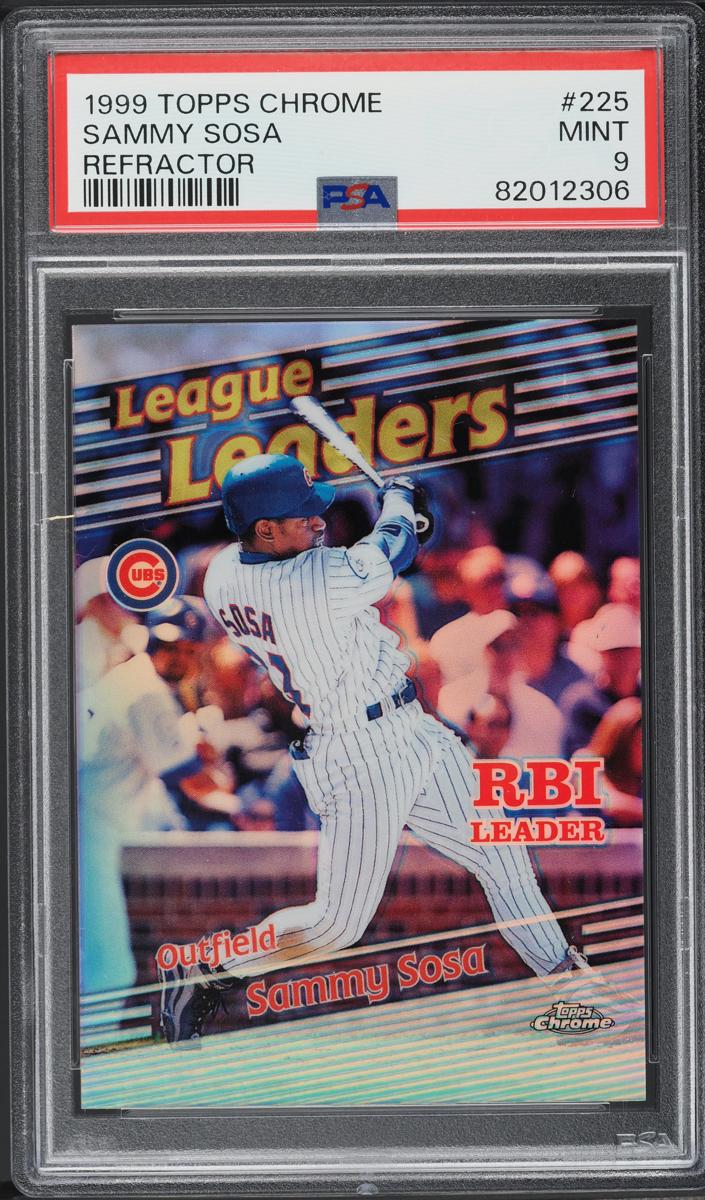 1999 Topps Chrome Baseball Refractor Sammy Sosa #225 PSA 9