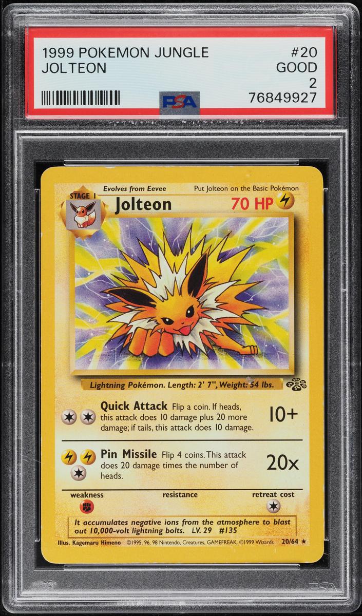 Jolteon 1999 Pokemon Jungle