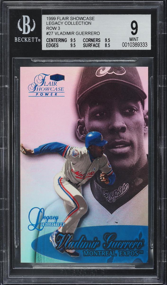 1999 Flair Showcase Baseball Row 3 Vladimir Guerrero #27