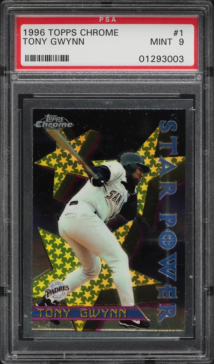 1996 Topps Chrome Baseball Tony Gwynn #1 PSA 8.5