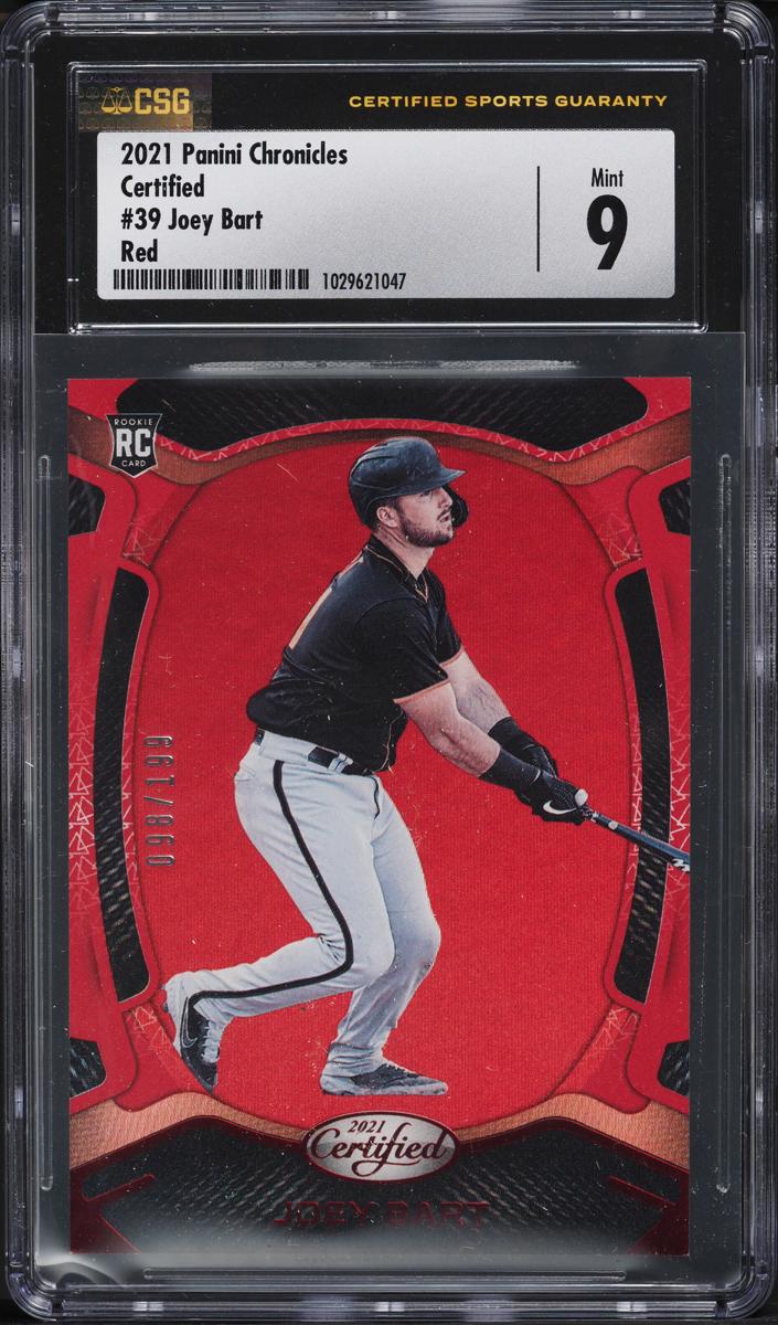 2021 Panini Chronicles Baseball Red Joey Bart #39