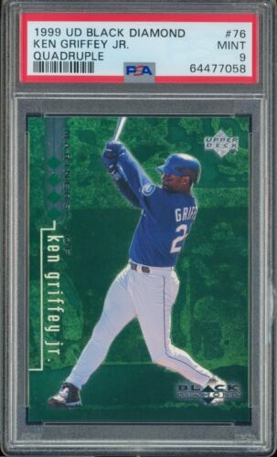 1999 Upper Deck Black Diamond Baseball Quadruple Ken Griffey Jr. #76 BGS 8