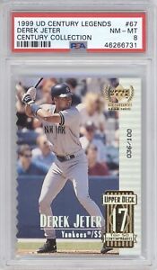 1999 Upper Deck Century Legends Baseball Century Collection Derek Jeter #67 PSA 8