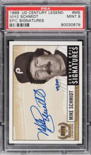 1999 Upper Deck Century Legends Baseball Century Collection Mike Schmidt #MS PSA 8.5