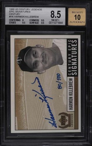 1999 Upper Deck Century Legends Baseball Century Collection Harmon Killebrew #HK BGS 8.5