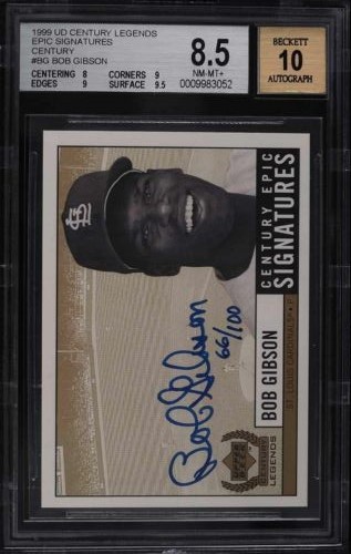 1999 Upper Deck Century Legends Baseball Century Collection Bob Gibson #BG BGS 8.5