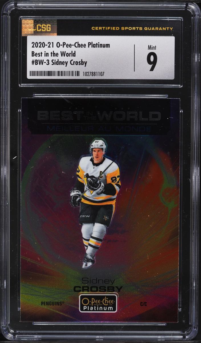 2020 O-Pee-Chee Platinum Sidney Crosby #BW-3 card