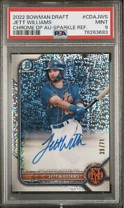 2022 Bowman Draft Baseball Sparkle Jett Williams #CDA-JWS