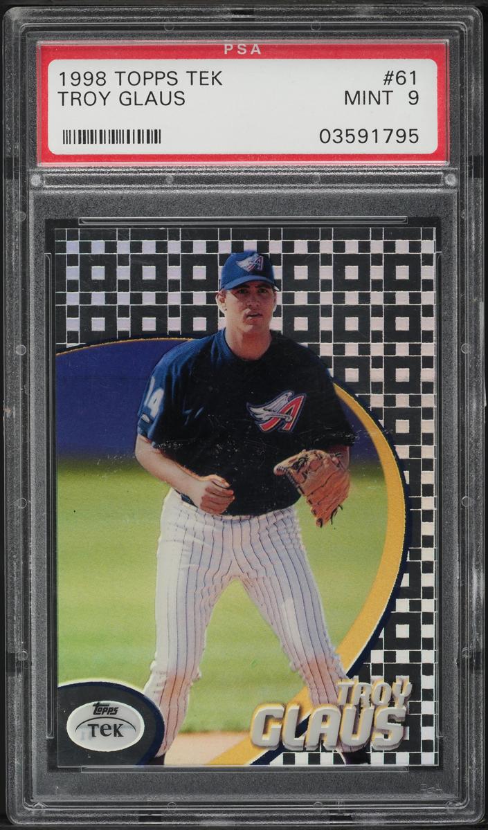 1998 Topps Tek Baseball Pattern 9 Troy Glaus #61 PSA 9