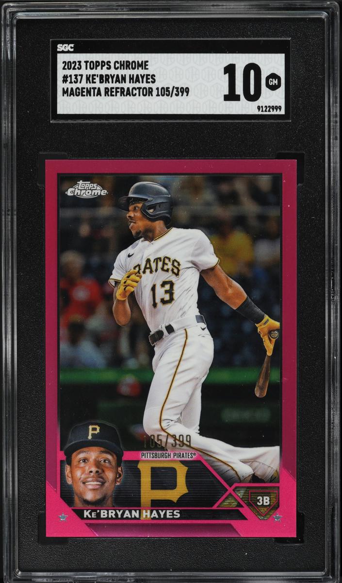 2023 Topps Chrome Baseball Magenta Ke'Bryan Hayes #137 SGC 9.5