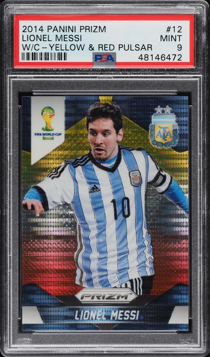 2014 Lionel Messi [Yellow and Red Pulsar] #12