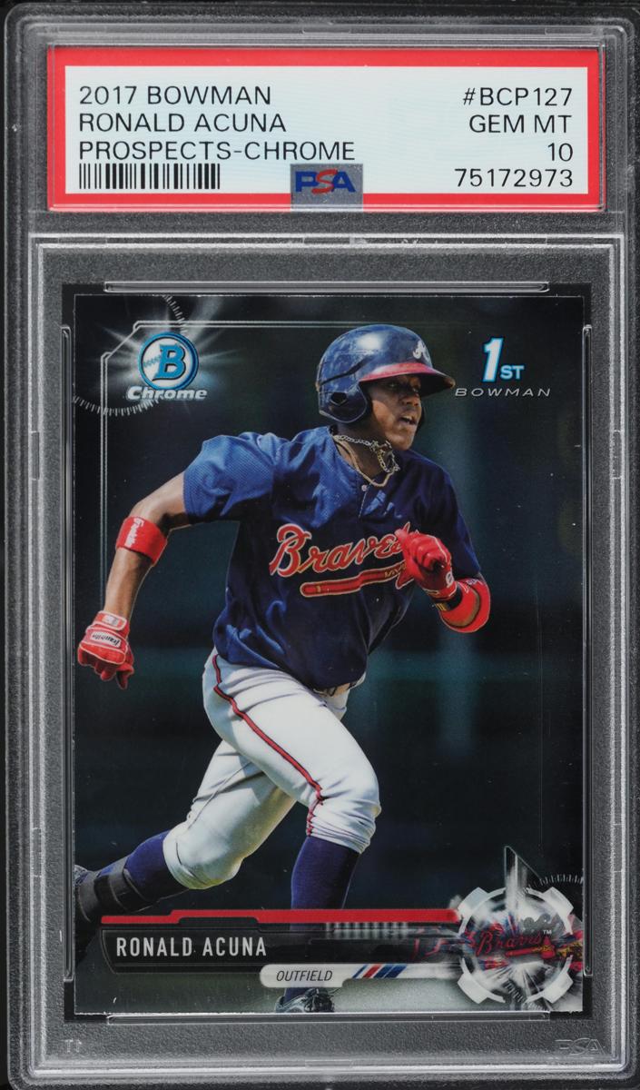 2017 Bowman Baseball Ronald Acuna Jr. #BCP127 PSA 9