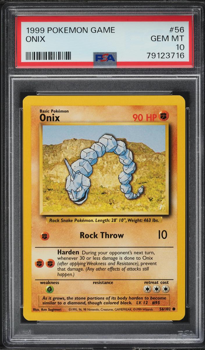 Onix 1999 Pokemon Base Set