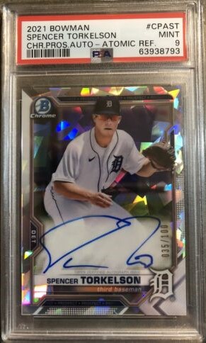 2021 Bowman Chrome Prospects Baseball Atomic Spencer Torkelson #CPA-ST