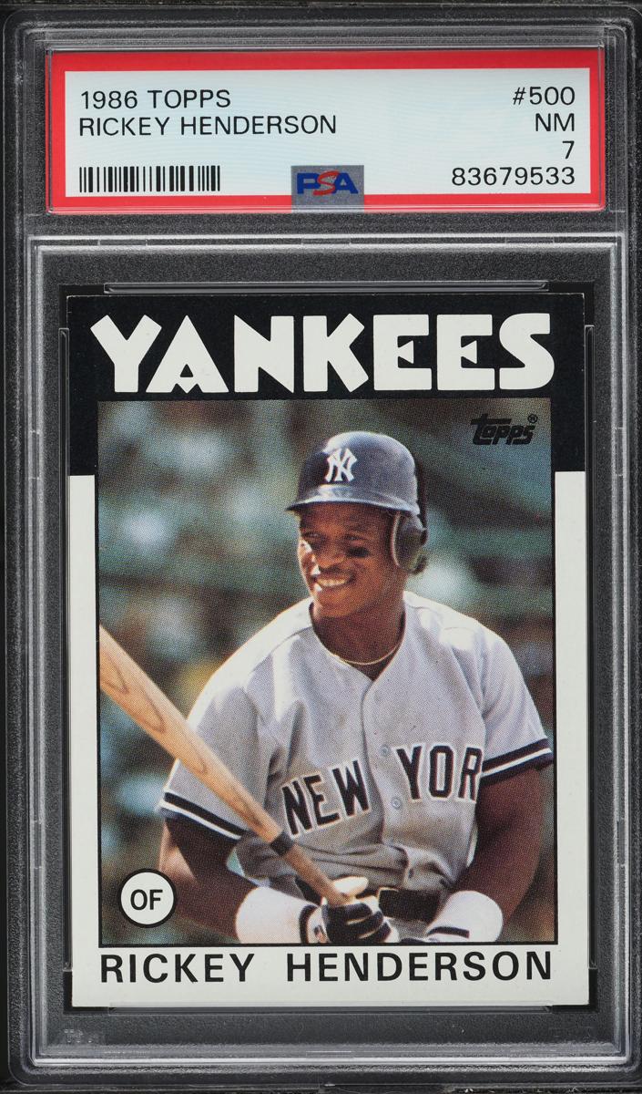 Rickey Henderson 1986 Topps Baseball