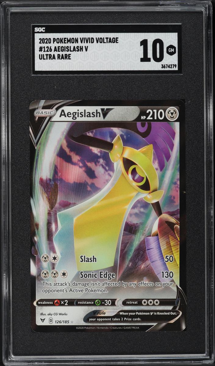 Aegislash V Holo 2020 Pokemon Vivid Voltage