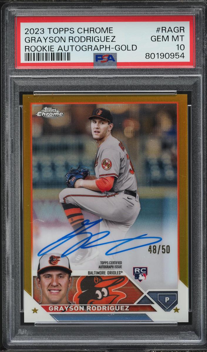 2023 Topps Chrome Baseball Gold Grayson Rodriguez #RA-GR
