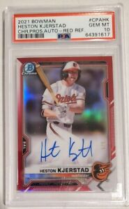 2021 Bowman Chrome Prospects Baseball Red Heston Kjerstad #CPA-HK PSA 9
