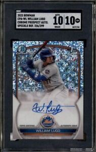 2023 Bowman Baseball Speckle William Lugo #CPA-WL SGC 10