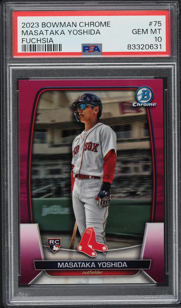 2023 Bowman Chrome Baseball Fuchsia Masataka Yoshida #75
