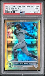 2022 Topps Chrome Update Baseball Gold Julio Rodriguez #USC165 PSA 9