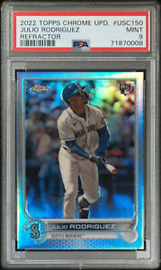2022 Topps Chrome Update Baseball Refractor Julio Rodriguez #USC150 PSA 8.5