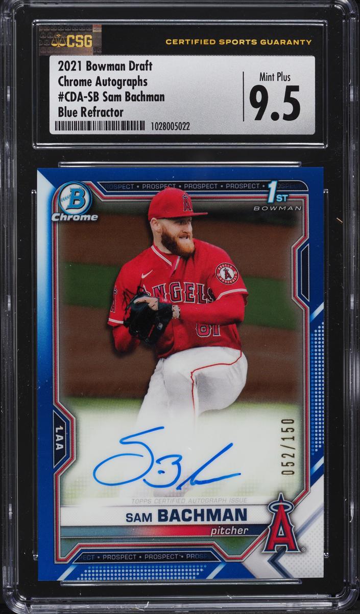 2021 Bowman Draft Baseball Blue Sam Bachman #CDA-SB