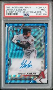 2021 Bowman Draft Baseball Blue Wave Jordan Lawlar #CDA-JLA PSA 10