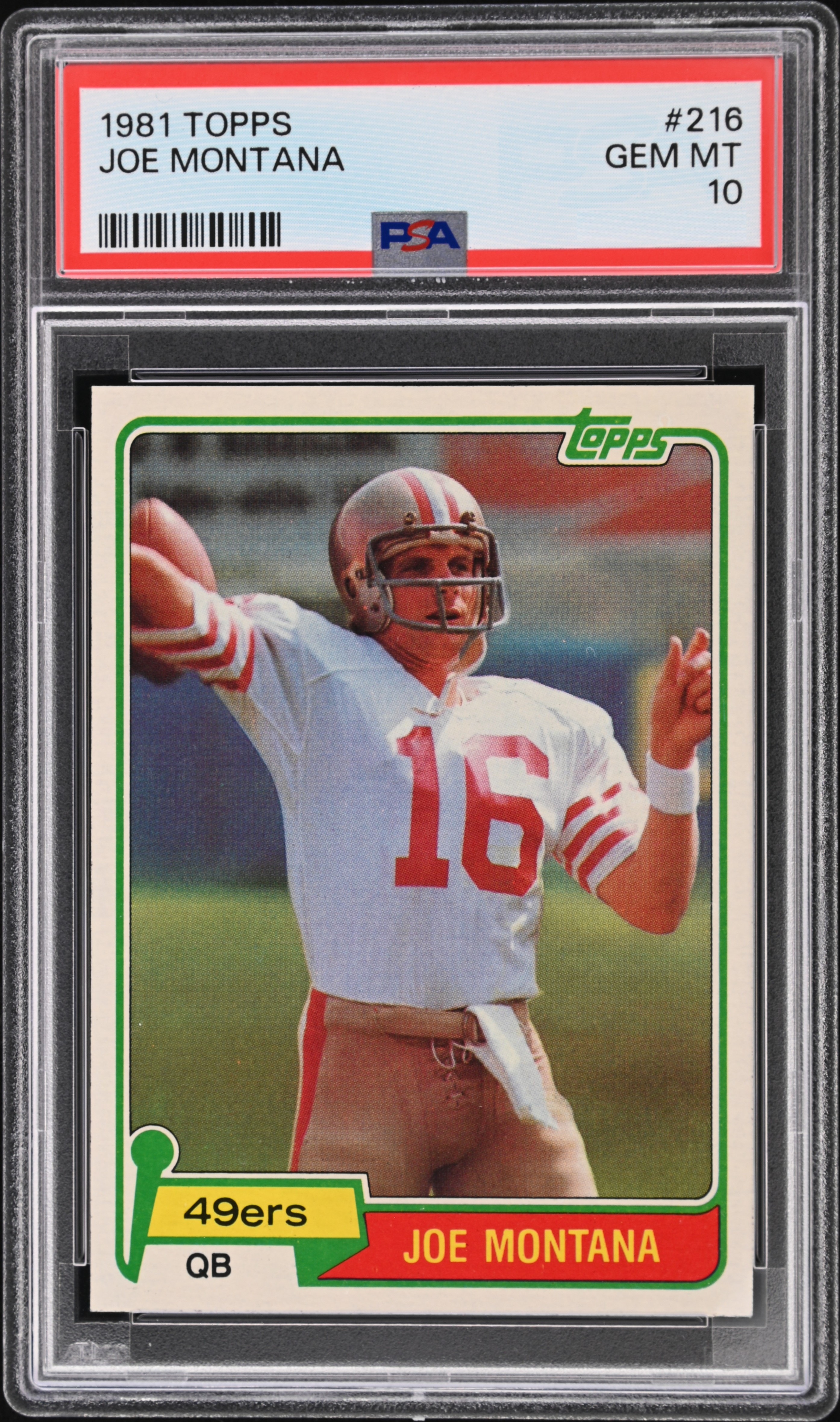 Joe Montana - 1981 Topps Football