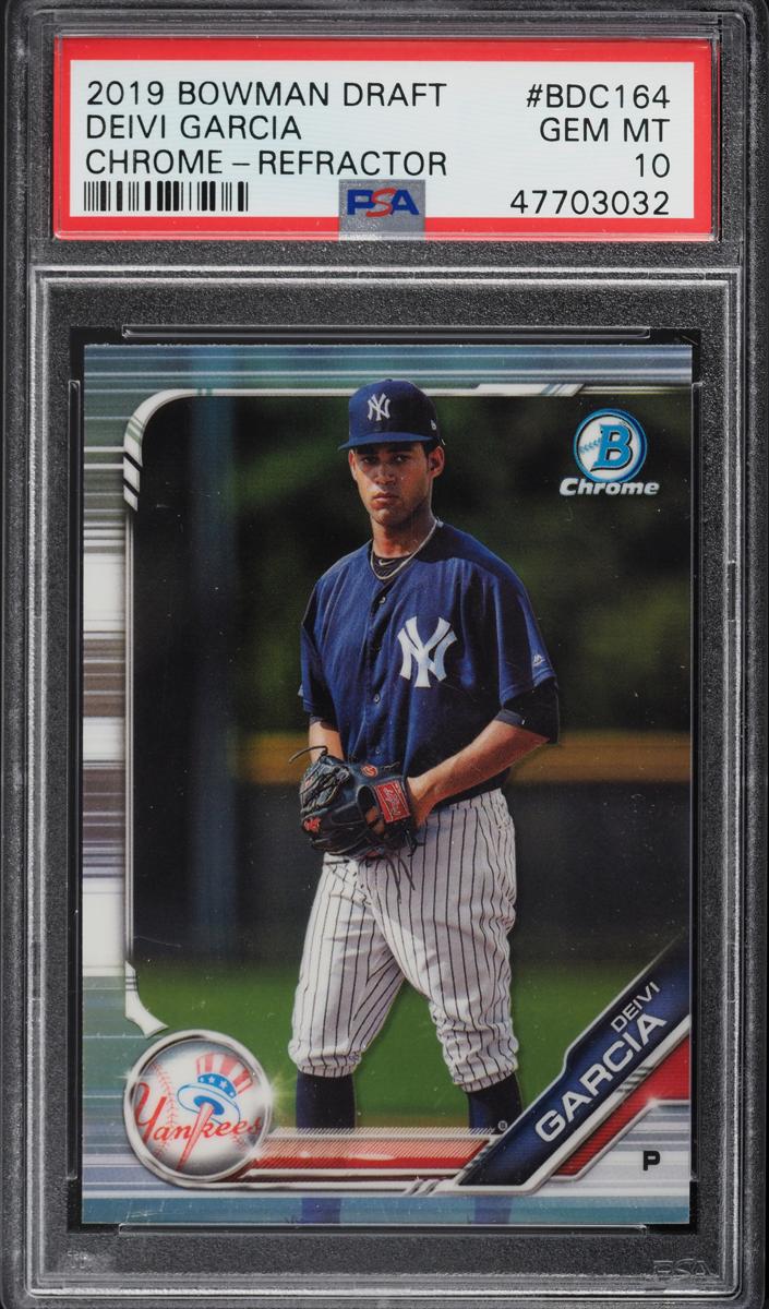 2019 Bowman Draft Chrome Baseball Refractor Deivi Garcia #BDC-164 PSA 10
