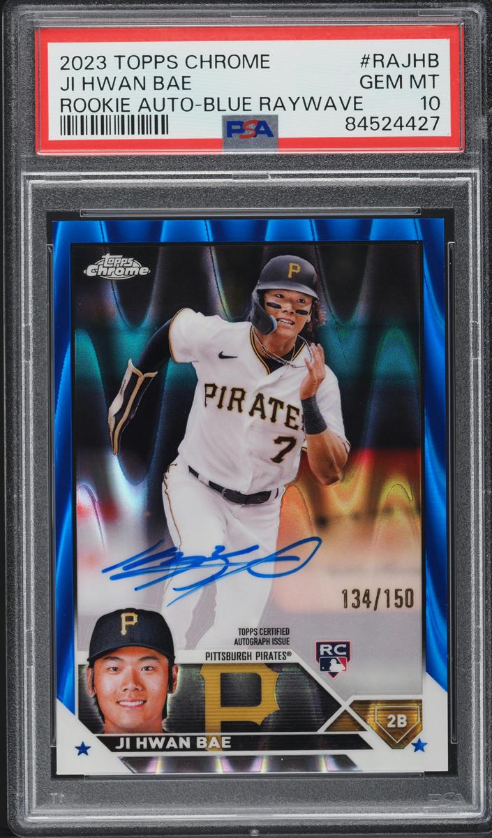2023 Topps Chrome Baseball Blue Raywave Ji Hwan Bae #RA-JHB