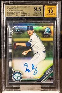 2019 Bowman Draft Chrome Baseball Black George Kirby #CDA-GK BGS 9.5